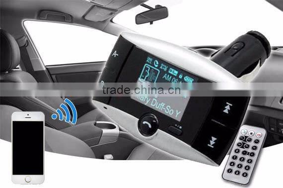 Bluetooth Car Kit FM Transmitter HandsFree Phone MP3 Player SD/MMC/USB + Remote Kit Car