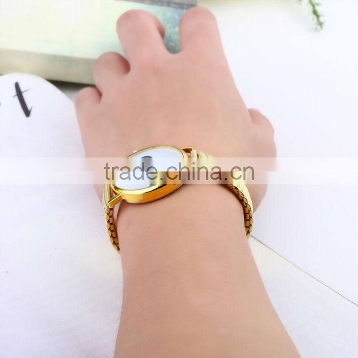 New Mustache Pattern Quartz Winner Watch With Metal Band