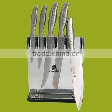 6pcs knife set with Acrylic block B01-6Y01