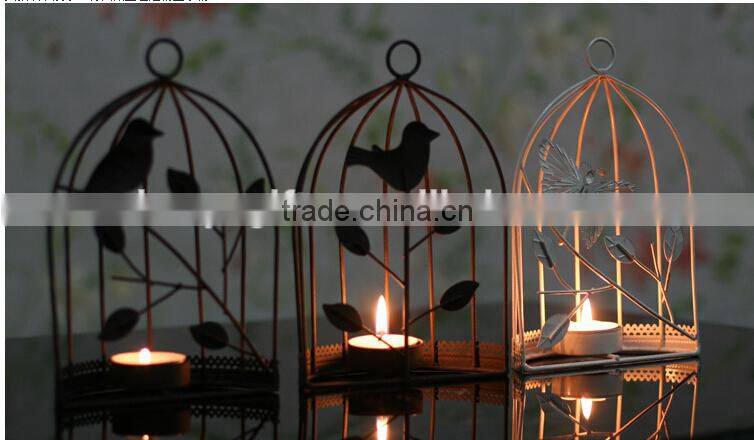 Popular European style candlestick Iron art candle holder, windshield candlestick, wedding celebration products home decoration