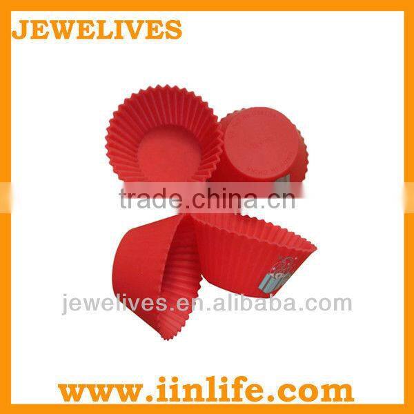 Lovely design round shape silicone cheese cake mould