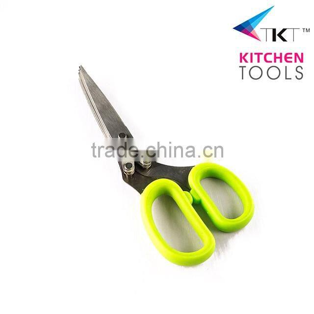 Best quality kitchen herb 5 blades scissors