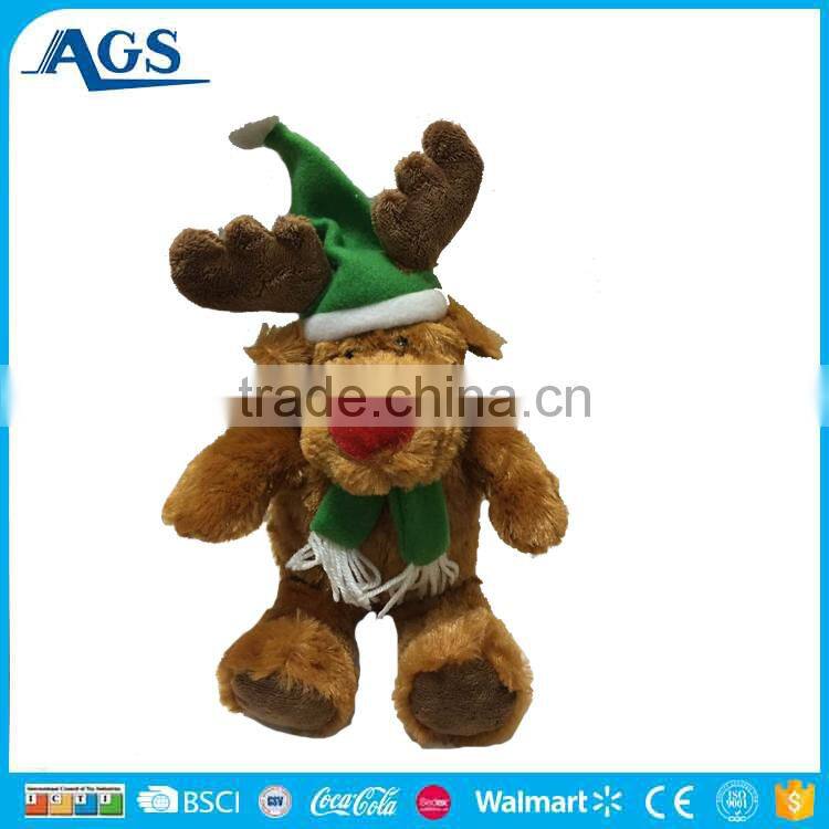 2017 new design christmas plush toy happy snowman hot sale festival toy
