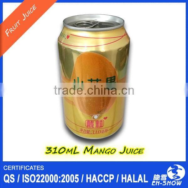 Wholesales Private Label 310ml Can(tinned) Fruit Juice Drink with pulp