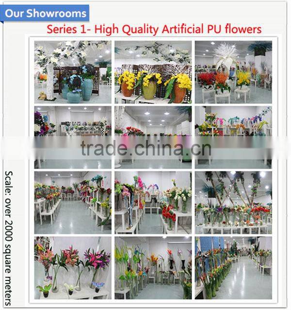 Real touch PU artificial flower accessory dried lotus leaves pond leaves