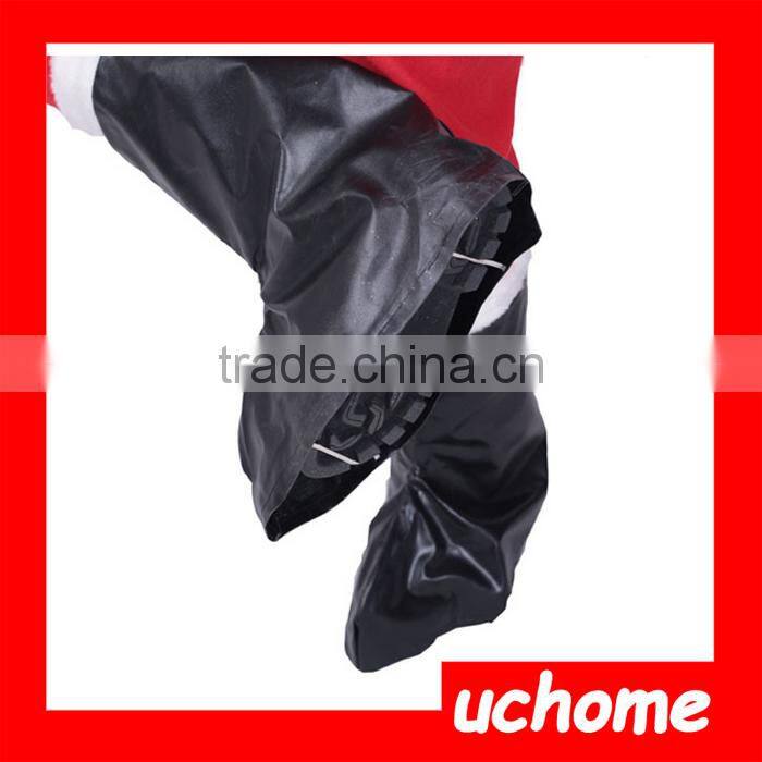 UCHOME 5 In 1 Red Men Santa Claus Costumes Christmas Clothes Male Cosplay Xmas Suit With Belt Beard Hat Pants