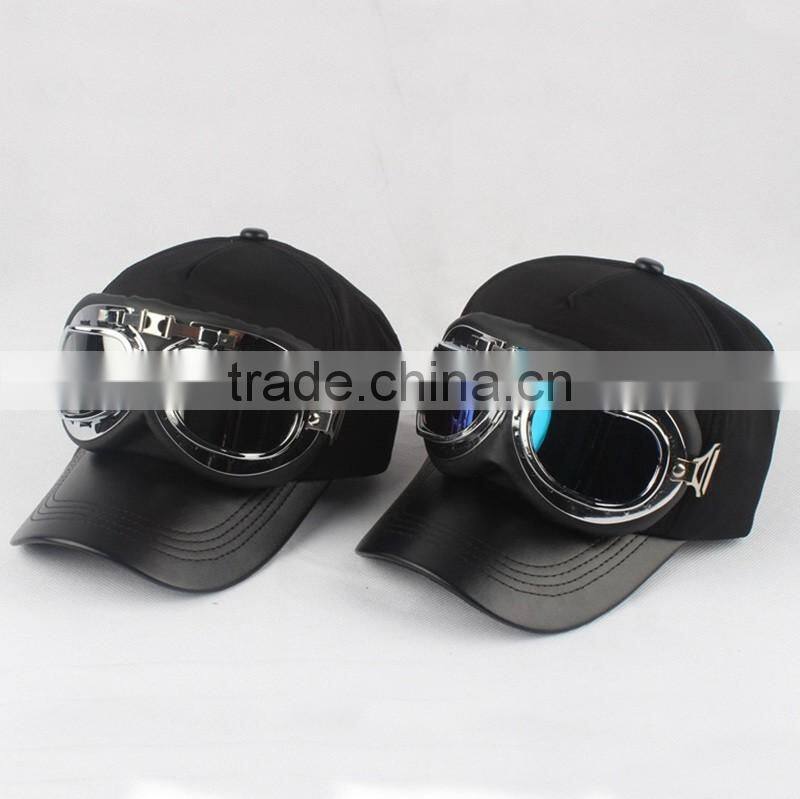 New Style Leather Brim Or Bill Glasses Cap