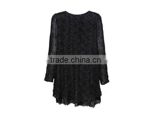 Trendy design long sleeve printed plus size clothing dropshipping