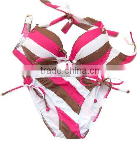 Sexy Strappy Bikini Set With Padded For Women Triangle Swimsuit Brazilian Bikini
