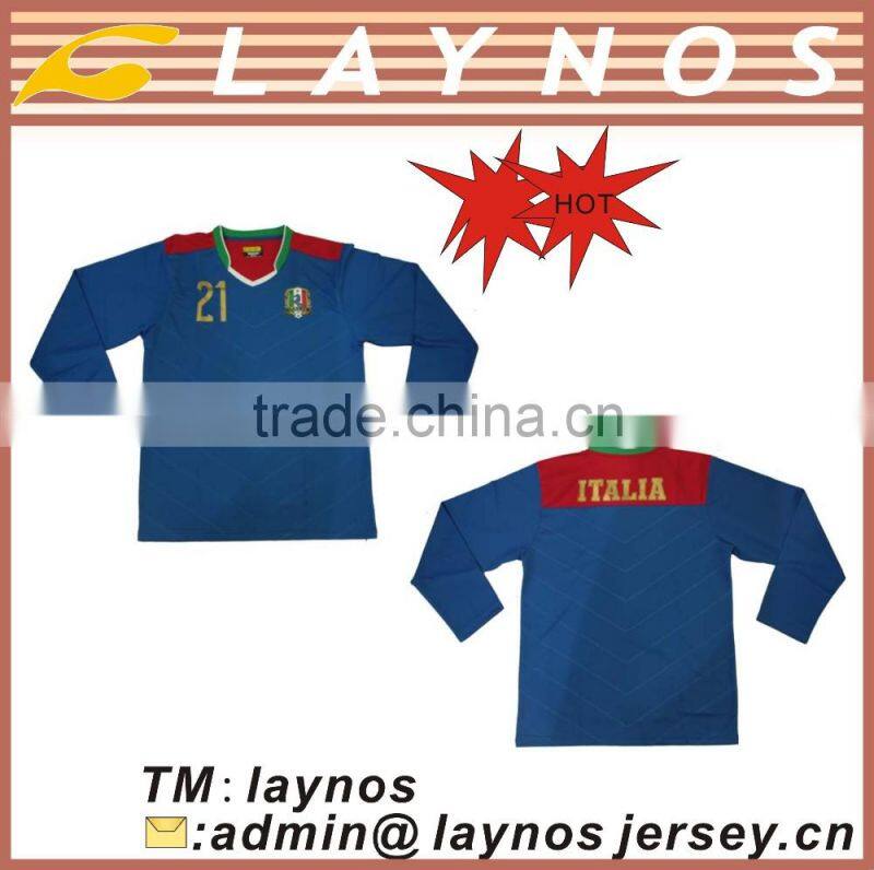 Long sleeve team jersey manufacture sportswear