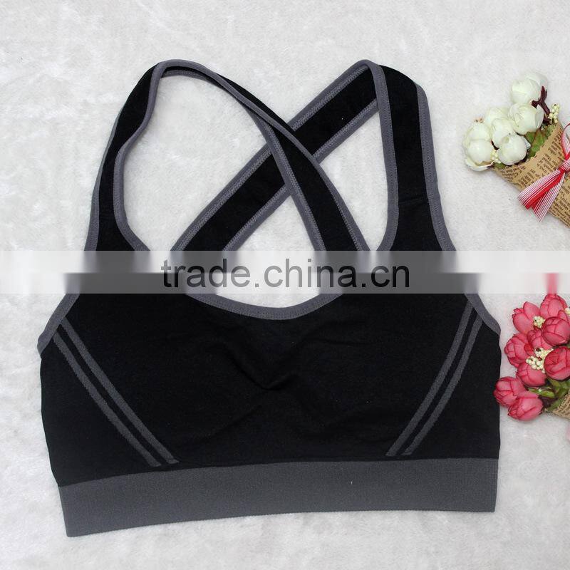GZY 2015 new design sexy girl sport seamless hot sexy xxxx sports bra