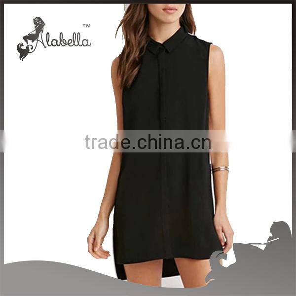 Sleeveless and neck collar for the dress shirt