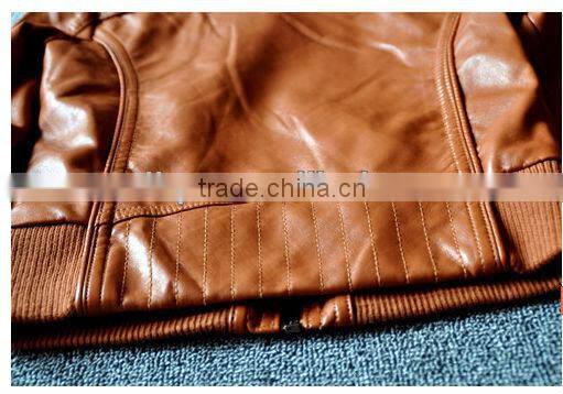 New style fashion children leather jackt