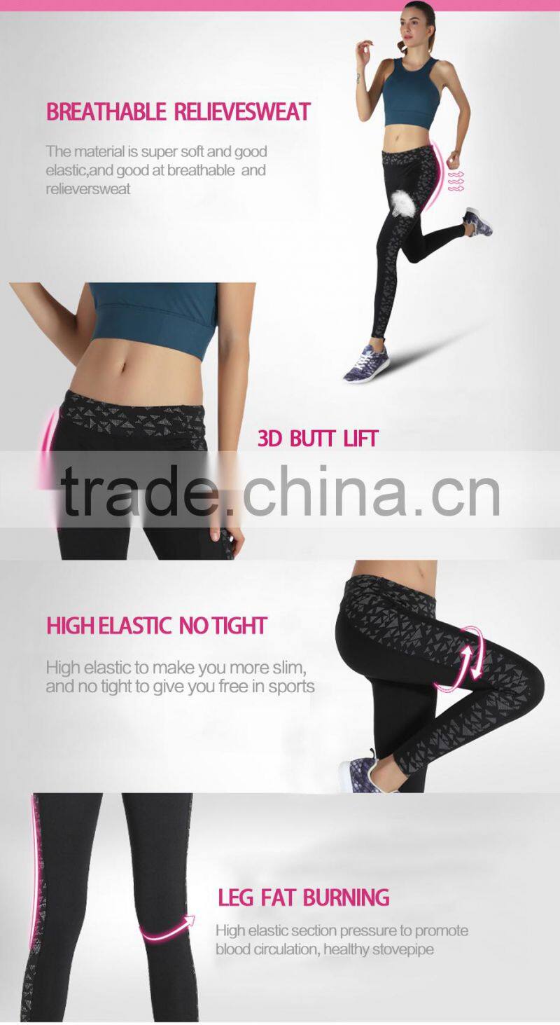 China Supplier Women Fitness Wear Elastic Gym Sports Pants For Yoga