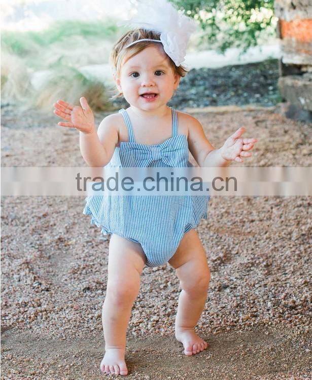 Newborn baby clothes 2017 hot sale cotton kid stripe Clothing baby clothes romper