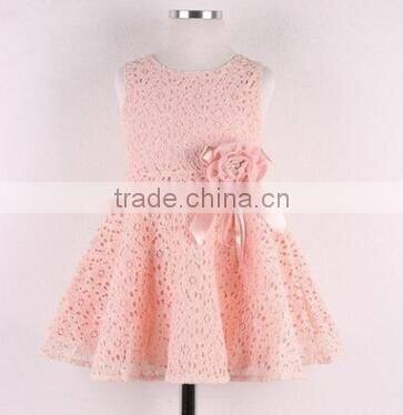 New summer lace casual lovely little party dress baby wear flower skirt