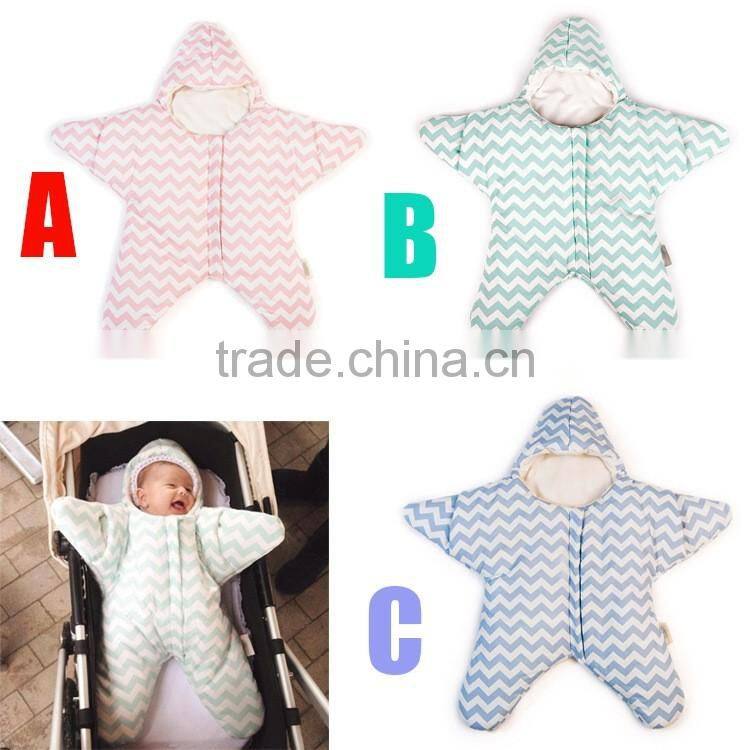 MGOO Stock Boutique Outfits Baby Infant Rompers Toddles Starfish Cotton Winter Custom Design Baby Clothes