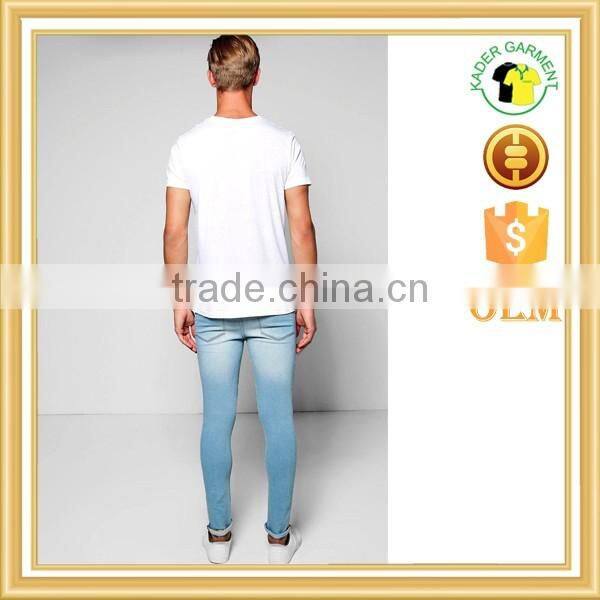 popular washed jeans pale blue jeans high quality jeans trousers