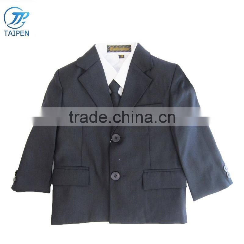 Baby Boys Suit 3pcs Clothing Set Including Coat Pants Shirt And Tie Boys Party Wear Clothes