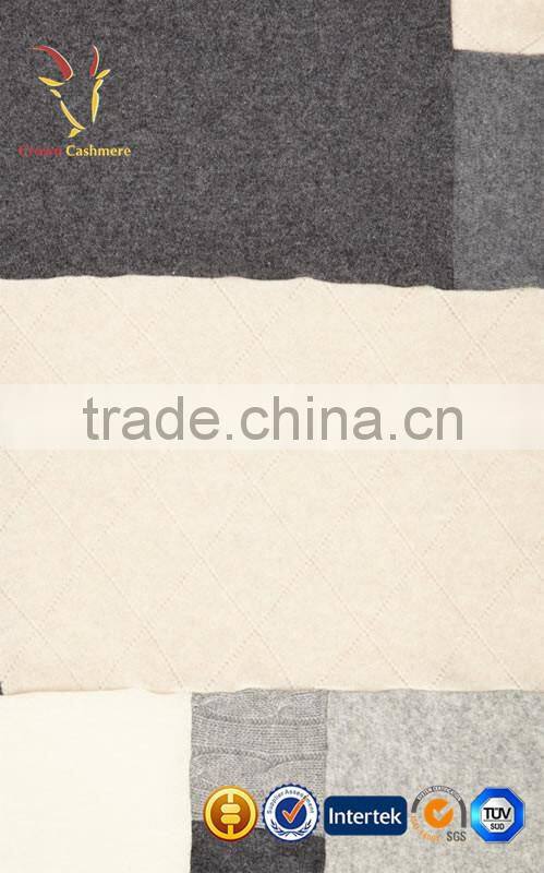 100% Cashmere Knitted Jacquard Warm Kids Blanket