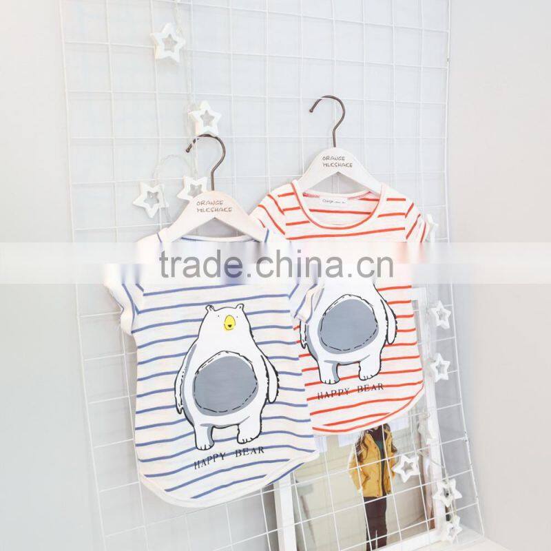 print patterns of girls t shirts 2017 hot sells children's clothing