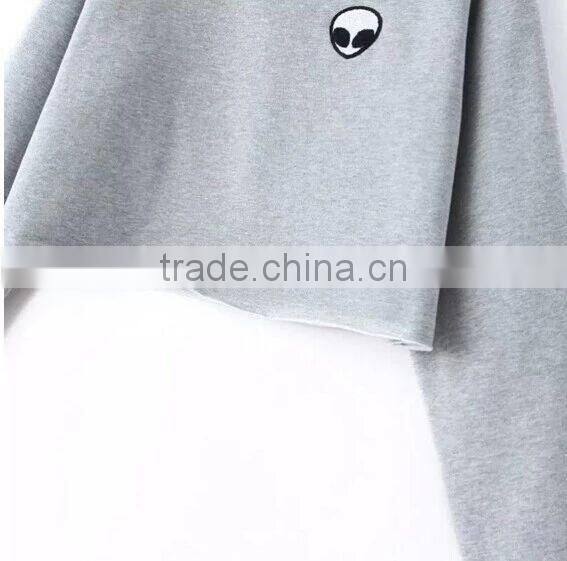 2018 Wholesale casual OEM Good quality Crop top sex hoodies
