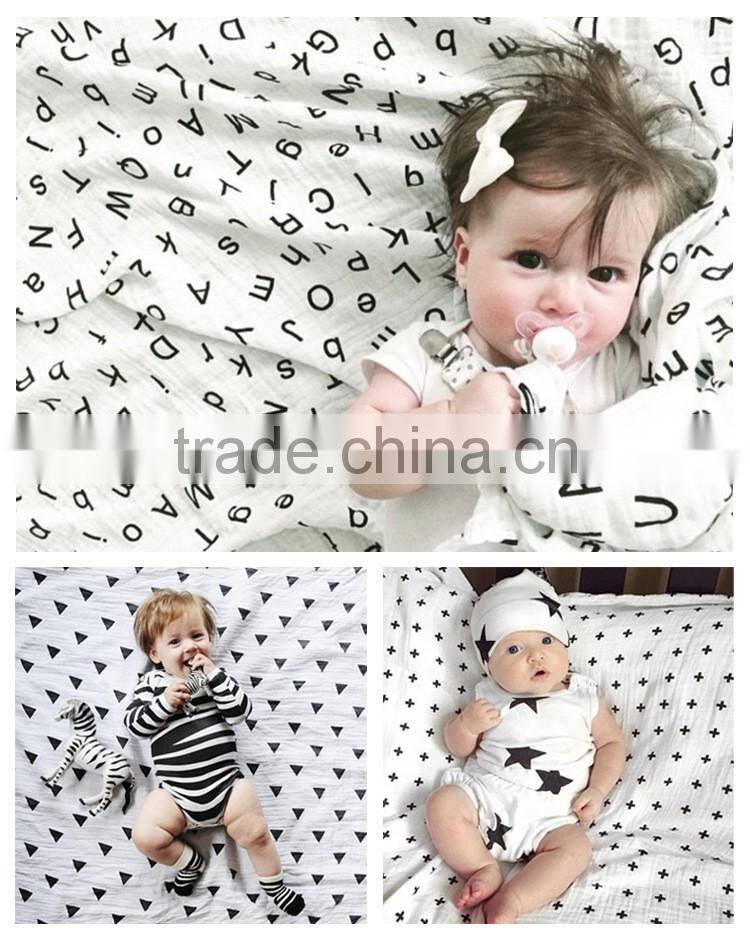 high quality baby blanket soft cotton swaddle blanket muslin swaddle