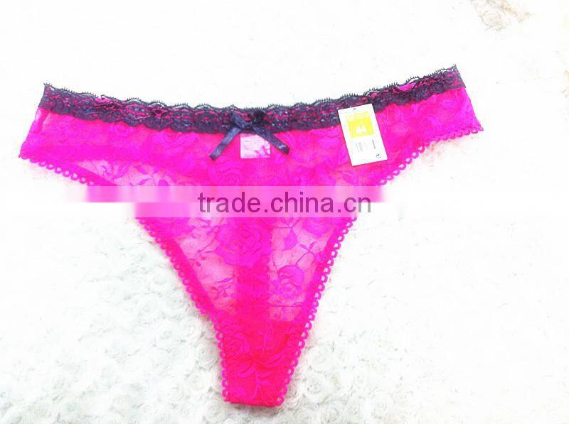 hot sexy ladies dot print lace g string panty underwear