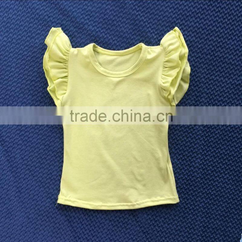 DYJ-118 fashion2016 Kids baby girls fly sleeve T-shirts short-sleeved T-shirt princess