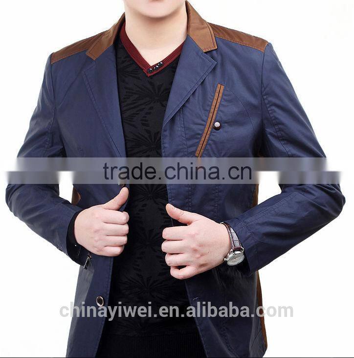 good quality suit collar long jacket for man