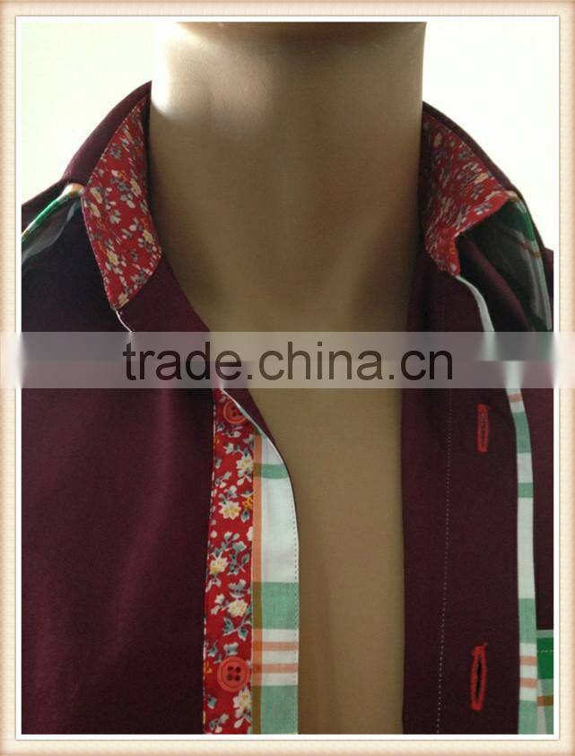 2016 men long sleeve swallow tailed tuxedo shirt