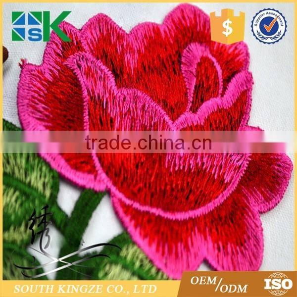 Bust Dress Craft Rose Flower Applique Badge Embroidered Floral Collar Sew Patch