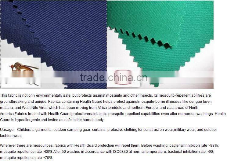 Military use anti mosquito treated fabric