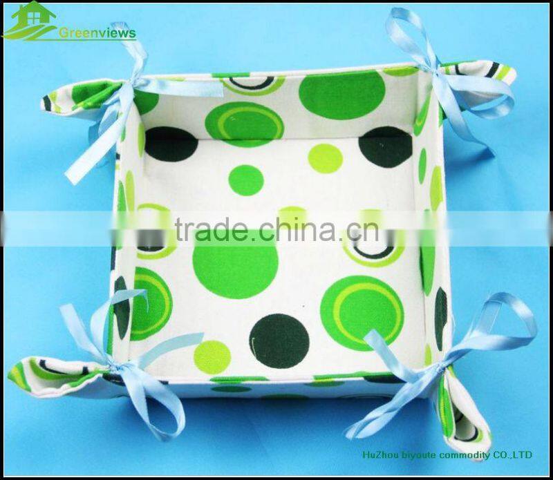 Vegetable Fruit Foldable polyester Washing Basket Draining Strainer Basket colorful paper string storage basket box