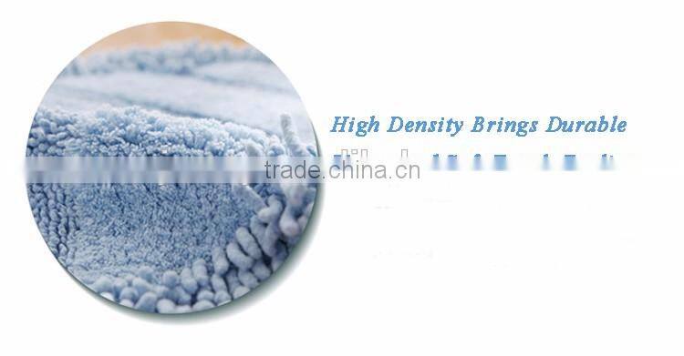 Chenille bath mat non slip shaggy microfiber chenille mat for floor