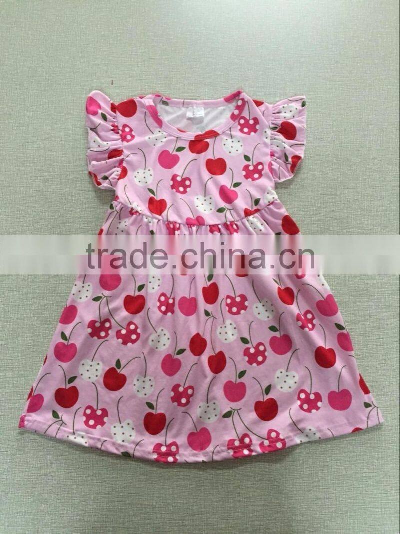 Boya high quality remake dress girls striped frocks designs polka dot sleeveless unique baby dress