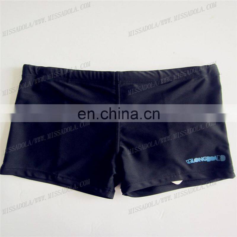 2015 black sexy men swimwear swim trunk with logo