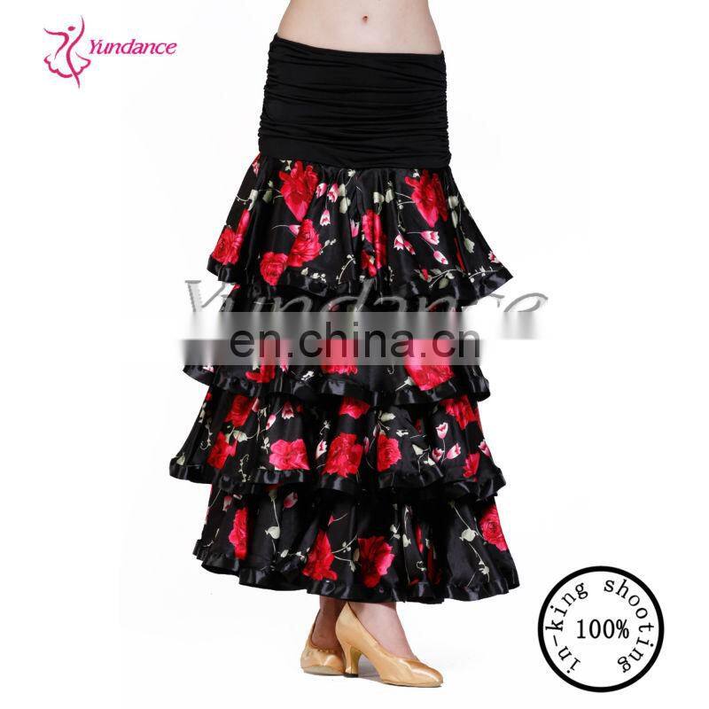 AB023 2014 NEW Arrival ! Professional Modern Ballroom Skirt