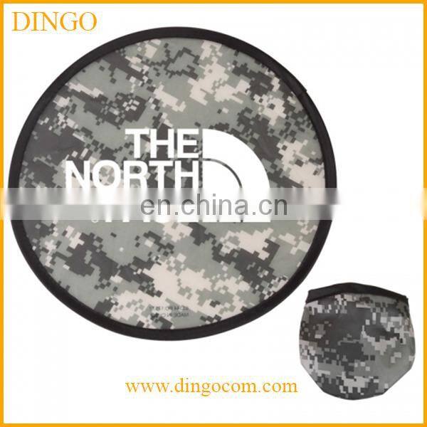 Wholesale custom printed logo foldable frisbee for sale