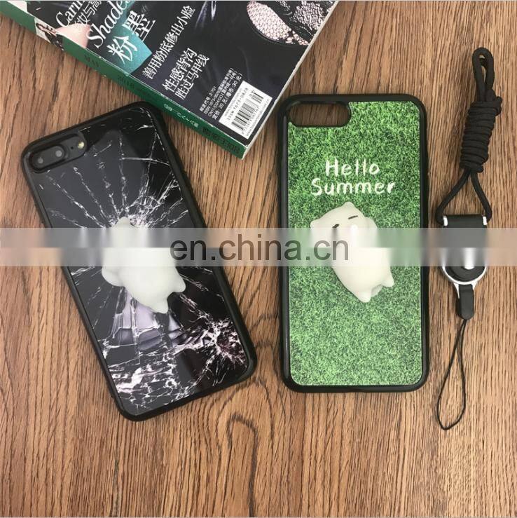 Alibaba best seller cute squishy phone case/cell phone case with strap