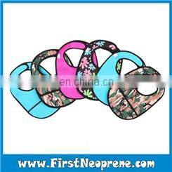 Rainbow Flower 3mm Thick Neoprene Sublimation Printing Baby Bibs