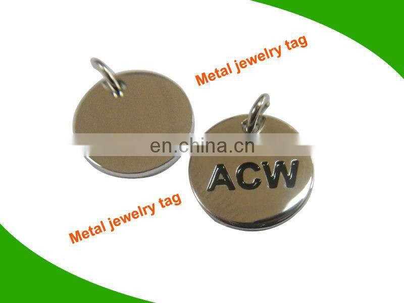 Fashion Metal tag for bags and clothes