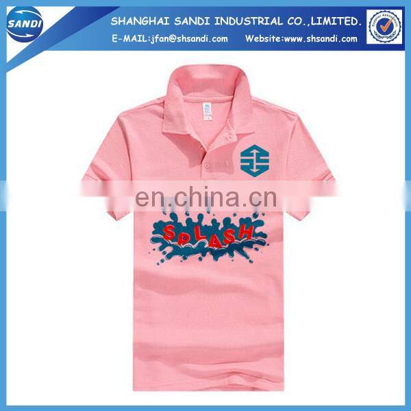 Promotional custom golf mens polo shirt with logo