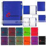 promotional customized notebook with notepad and hard cover