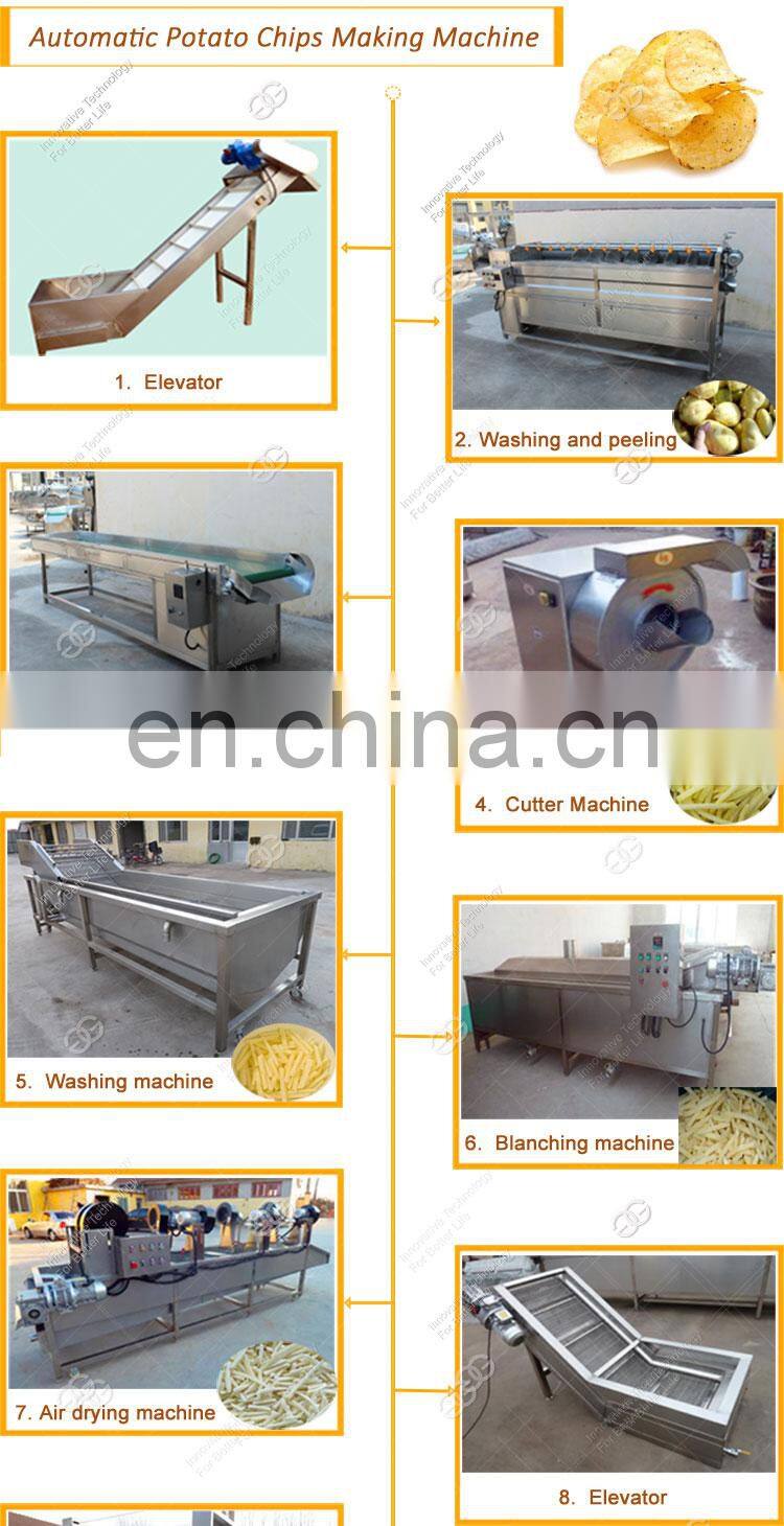 Industrial Potato Chips Making Machine Production Line French Fries Machine Price