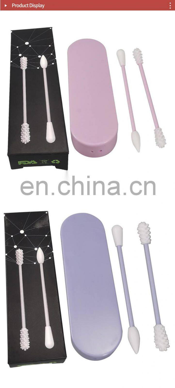 Reusable Double Sided Cotton Swab Bud Stick Ear Pick Makeup Cleaning Tool Eco-friendly Makeup tool