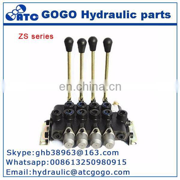 Sectional hydraulic manual directional valve for forklift excavator