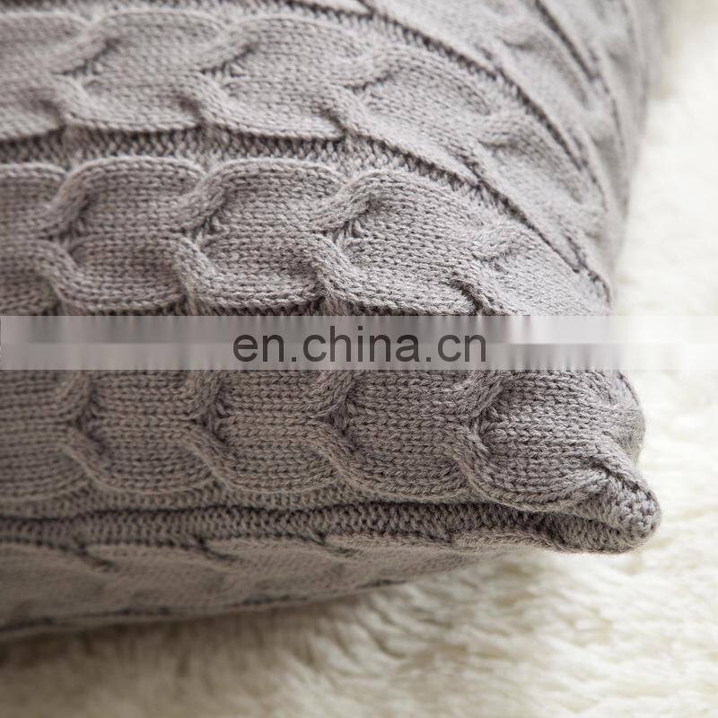 Cushion Covers for Office Chair And Home Decor Acrylic wool knitted pillow
