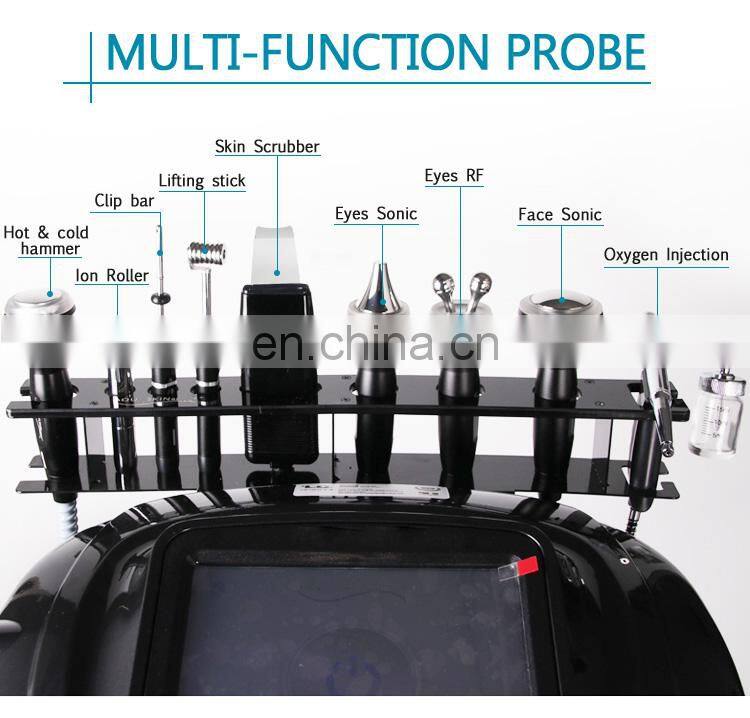 9 in 1 Multifunctional diamond microdermabrasion aqua peel machine RF Lifting skin rejuvenation skin lightening