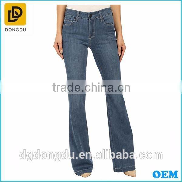 2016 Korean denim pants women top quality jeans for ladies flare jeans